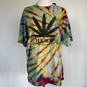 90's Legalize It Tee Oversized Tie Dye Shirt